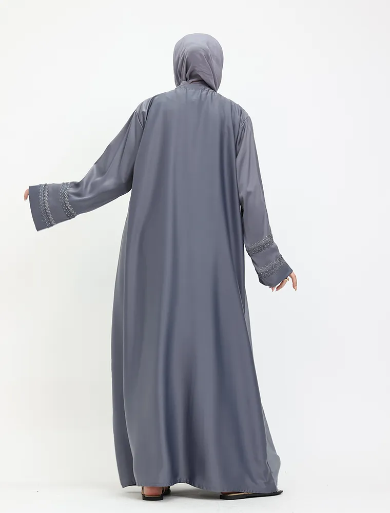 Grey Noora Abaya